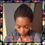 Box Braids for Shaved Sides