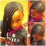 Box Braids for Shaved Sides