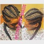 Box Braids for Shaved Sides