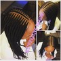 Box Braids for Shaved Sides