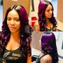 Partial sew-in (half head)