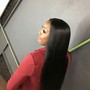 Extended ponytail(slick ponytail)