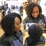 Rod set natural hair