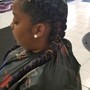 Shampoo condition and Blowout (braid prep)