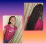 2 braided Ponytail's