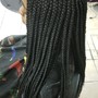 Jumbo knotless Braids ( mid back)