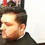 Men’s Haircut & Beard  w/Grey covering color