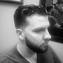 Men’s Haircut & Beard  w/Grey covering color