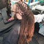 Hair takedown braids