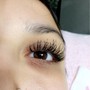 Volume different lash tech fill