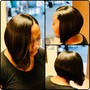 Partial sew-in (half head)