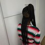 Braids with heat(add if you need your hair straightened) before braids