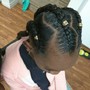 FRENCH BRAID PONYTAIL(MED)