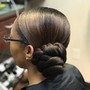 Feed In Braid Ponytail/Bun