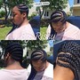 Cornrowed Crochet twist/box braids