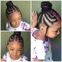 Kid's Half up with kinky twists