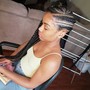 Small Feedin Cornrows/Ombre Ends