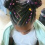 Kids Cornrows/ Dutch Braids with own hair