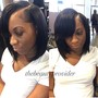 Half up Half down Partial Sew In