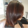 Root touch up/ Single process No Blowdry