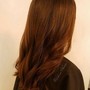 Root touch up/ Single process No Blowdry