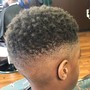 Bald fade, beard trim ,; razor line