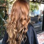 Reverse balayage / full dimensional brunette