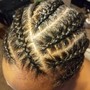 Natural hair updo(hair added)