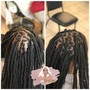 Locs tips bleach