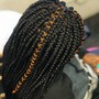 bohemian Med box braids(waist length)