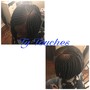 Triangle part Box Braids