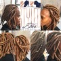 Starter loc retwist (starter to top of ears)