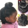 Half up half down ponytail sewin