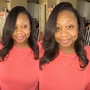 Blow dry flat iron/curl for sewin