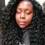 Braid hair and sew on wig. This service is NOT for lace frontals or full laced wigs