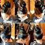 Updo/ponytail