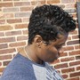 Shampoo and style mid length