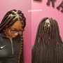 4 feed in braids and up