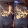 Protein treatment (relaxed hair) and style