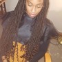 2 layers  Feed ins with Box Braids