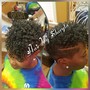 Flat Iron/Curl Relaxed Hair (Shoulder Length)