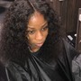 Weave Matinence w/wand curls