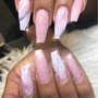 Gel X with nail art/soak off