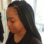 Large Knotless Box Braids