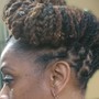 LOC BUN WITH ADDITIONAL HAIR