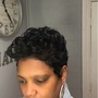 Shampoo, press and curl