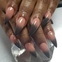 Acrylic Overlay of Natural  Nails w/No Chip Polish