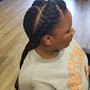 Braided front twist in back