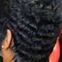 Shampoo and braid down