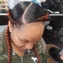 1 Layer Large feed-in w/ small braids